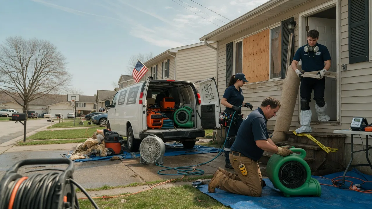 Water Damage Restoration in Leslie, MI near me